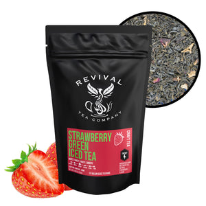 1 Gallon Strawberry Green Iced Tea Bags - Revival Tea Company