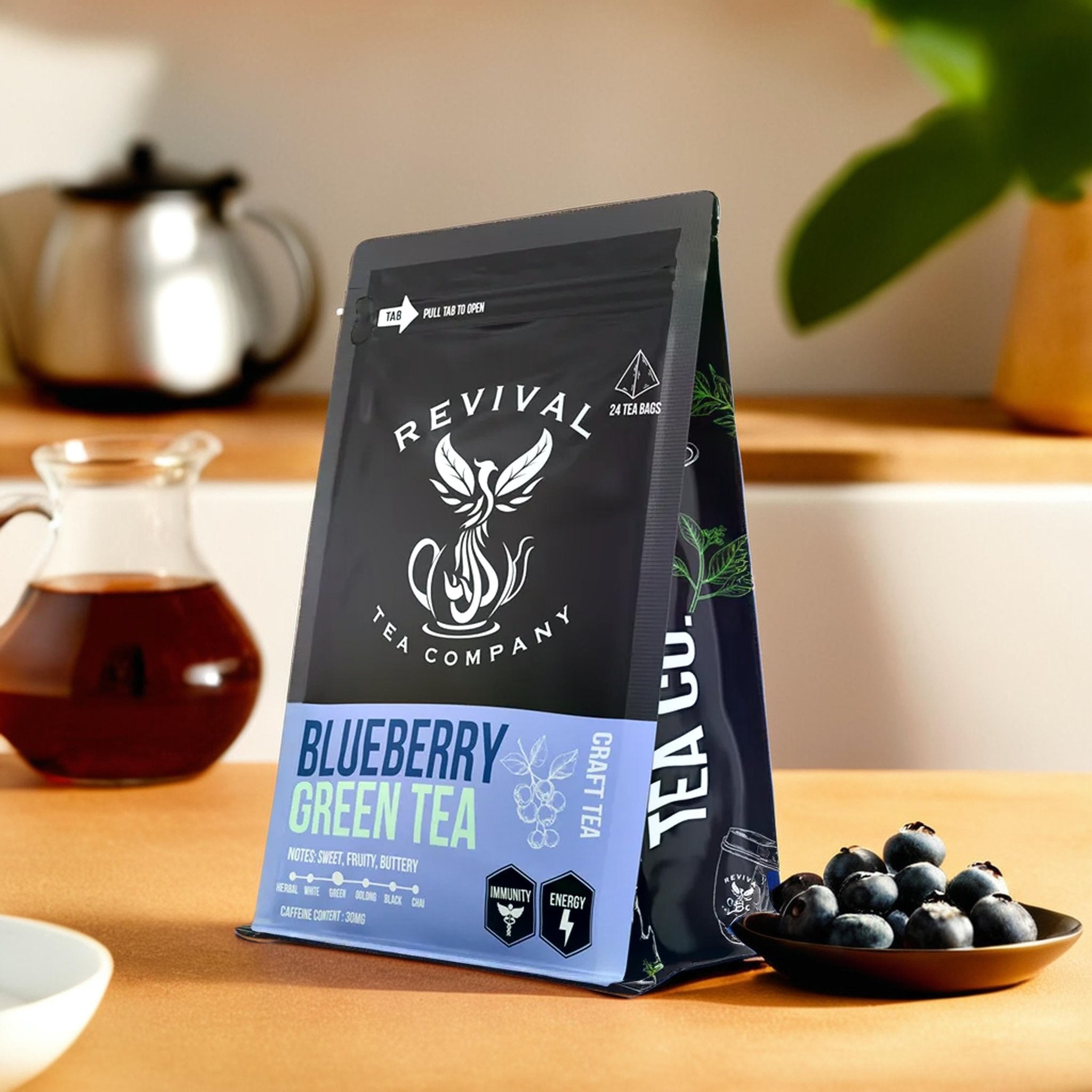 Blueberry Green Tea - Revival Tea Company