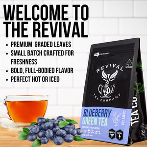 Blueberry Green Tea - Revival Tea Company