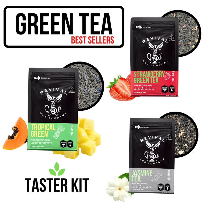 Green Tea Best Sellers Taster Kit - Revival Tea Company