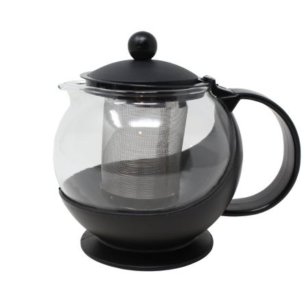 25 oz. Tempered Glass Tea Pot Infuser with Stainless Steel Basket
